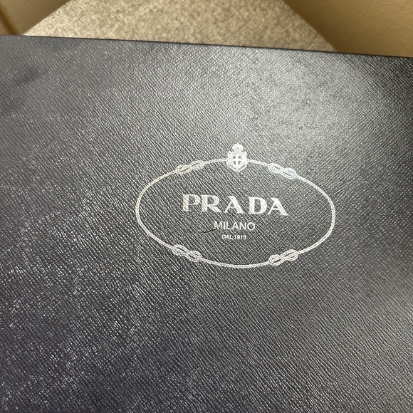 Men's Black Leather Prada Mules - Picture 6 of 6